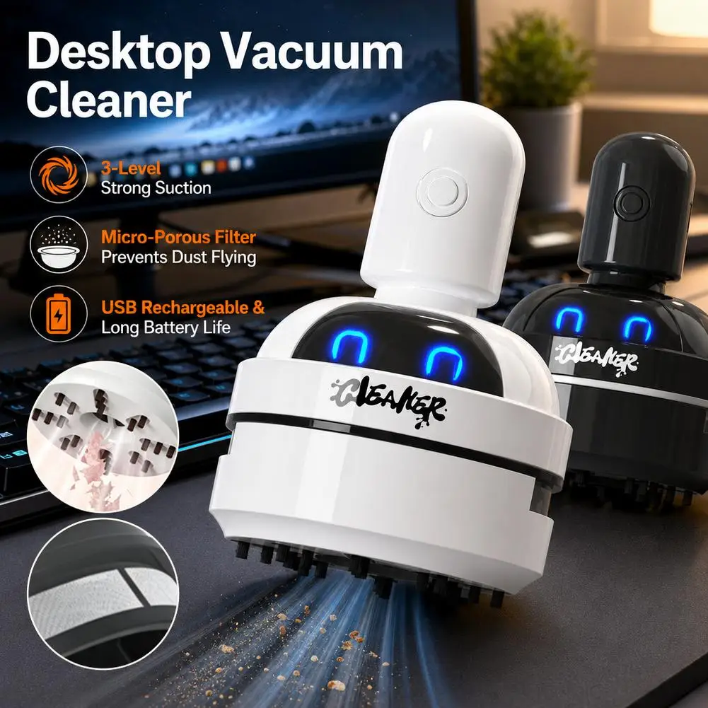 Desktop Mini Rechargeable Vacu - đánh giá và giá Mini Desktop Vacuum Cleaner For Eraser Dust