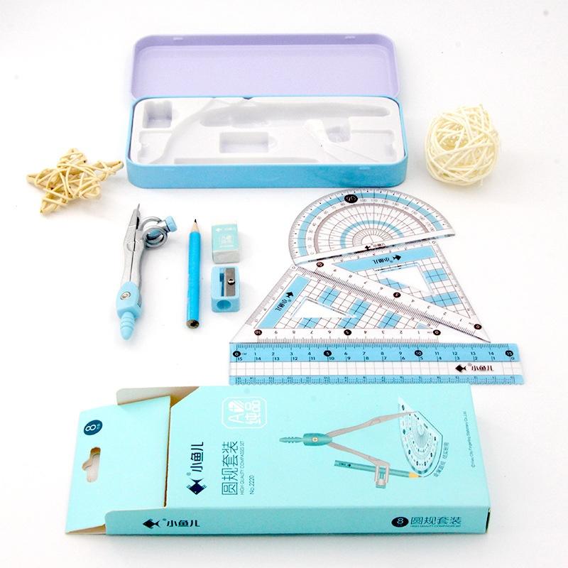 8Pcs/Set Geometry Math Drawing - đánh giá và giá Math Geometry Set With Compass