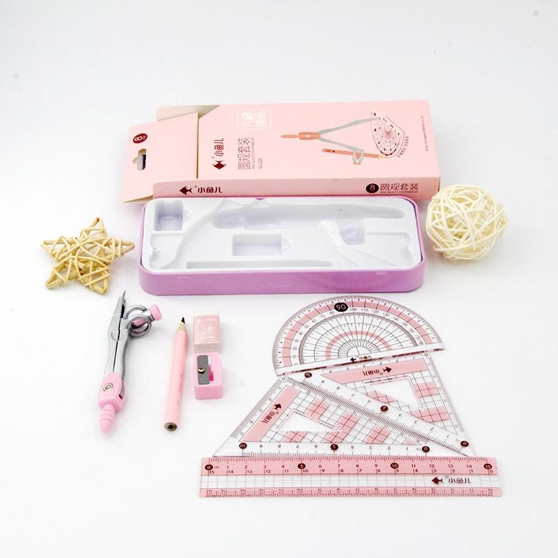 8Pcs/Set Geometry Math Drawing - đánh giá và giá Math Geometry Set With Compass