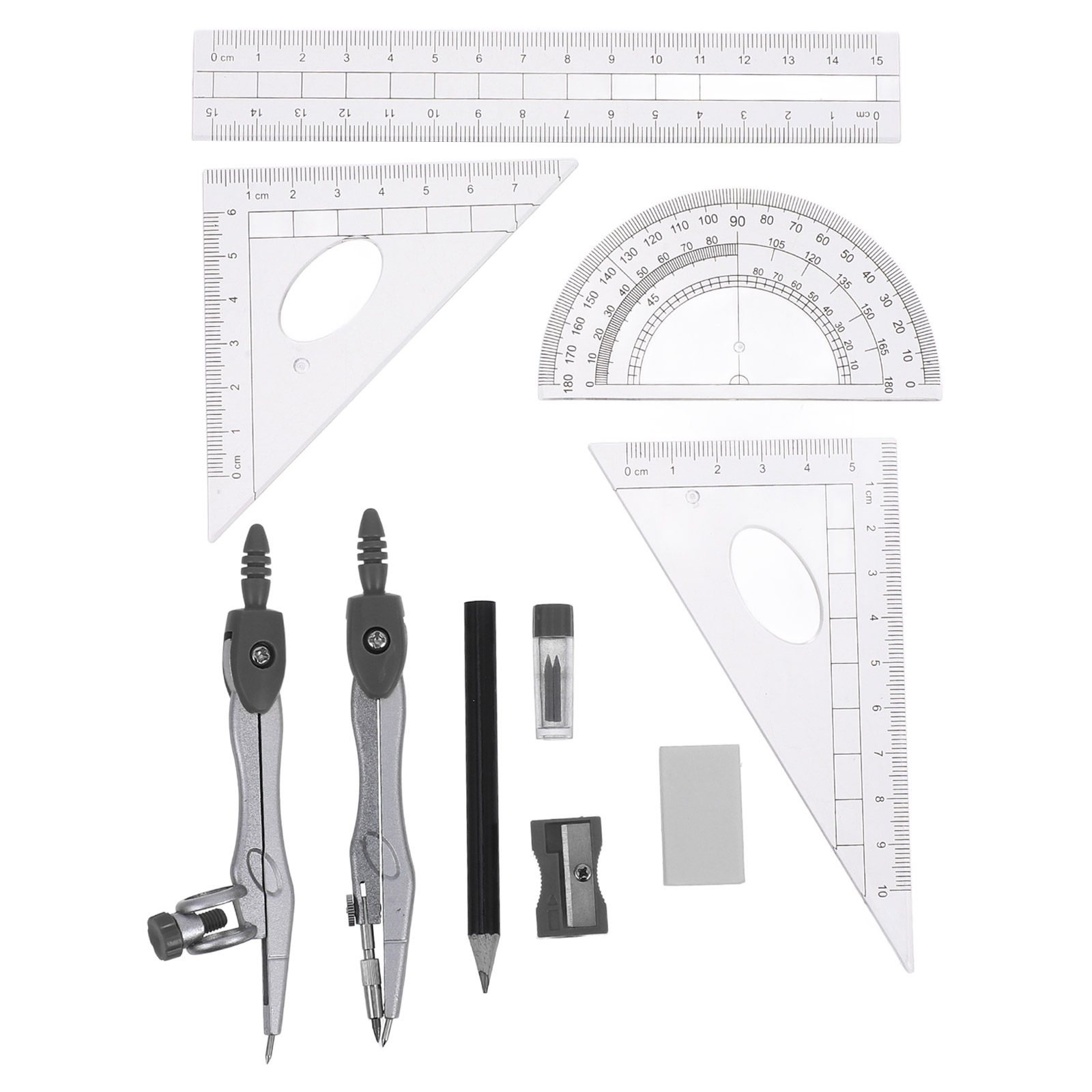 1Set Geometry Drawing Set with - đánh giá và giá Math Geometry Set With Compass