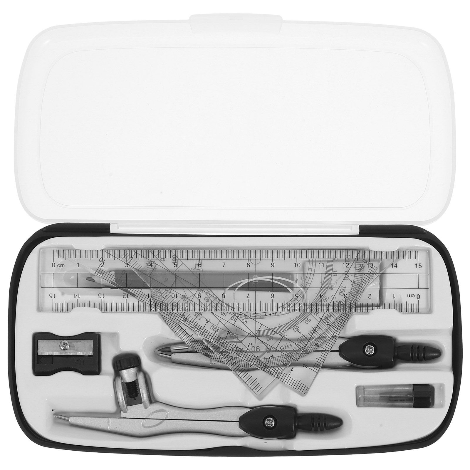 1Set Geometry Drawing Set with - đánh giá và giá Math Geometry Set With Compass
