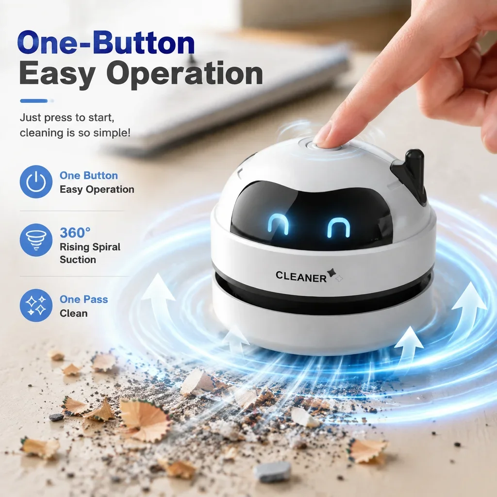 Portable Mini Desktop Vacuum C - đánh giá và giá Mini Desktop Vacuum Cleaner For Eraser Dust