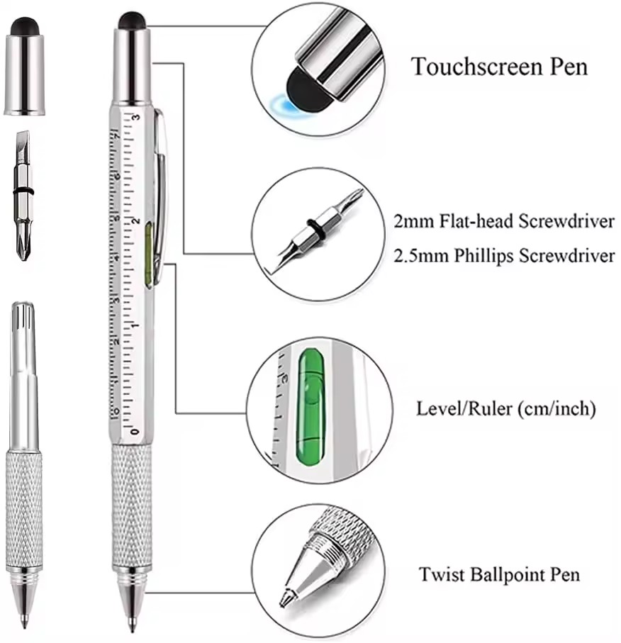7 in 1 Multifunctional Pen Tou - đánh giá và giá Writing Tools
