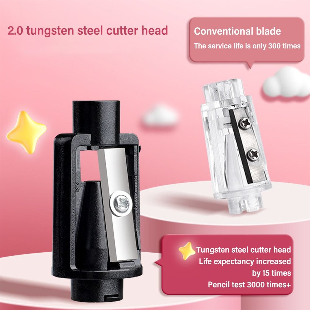 Cute Cartoon Battery Charging  - đánh giá và giá Electric Pencil Sharpener Usb
